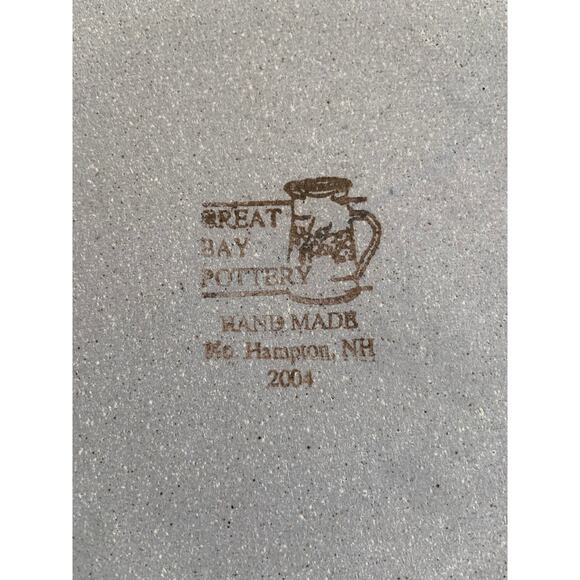 Great Bay Pottery Hand Made Cigarette Ash Tray Ceramic Hampton, NH 2004 - Picture 4 of 4